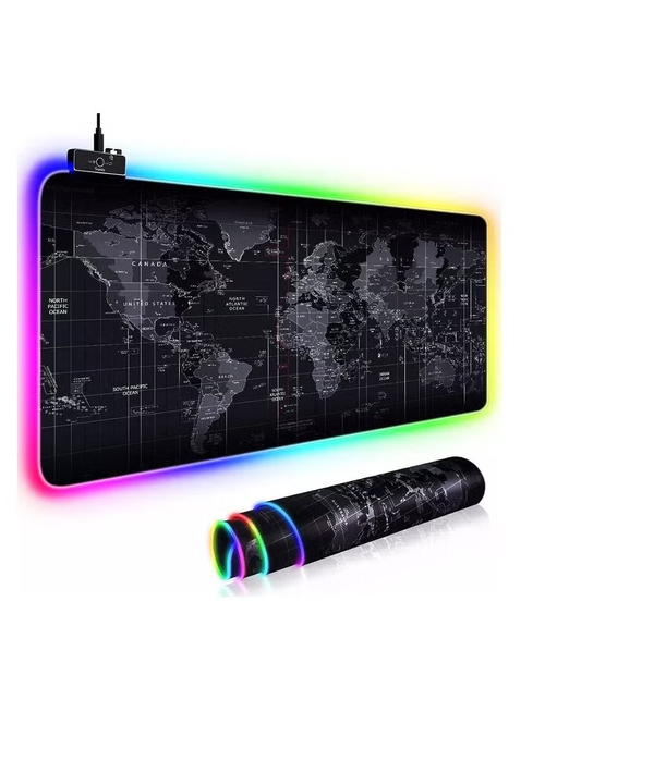 WORLD MAP RGB Mouse pad 30X70 CM-Mouse Pad-GENERIC-[الدباح]-El Dabbah